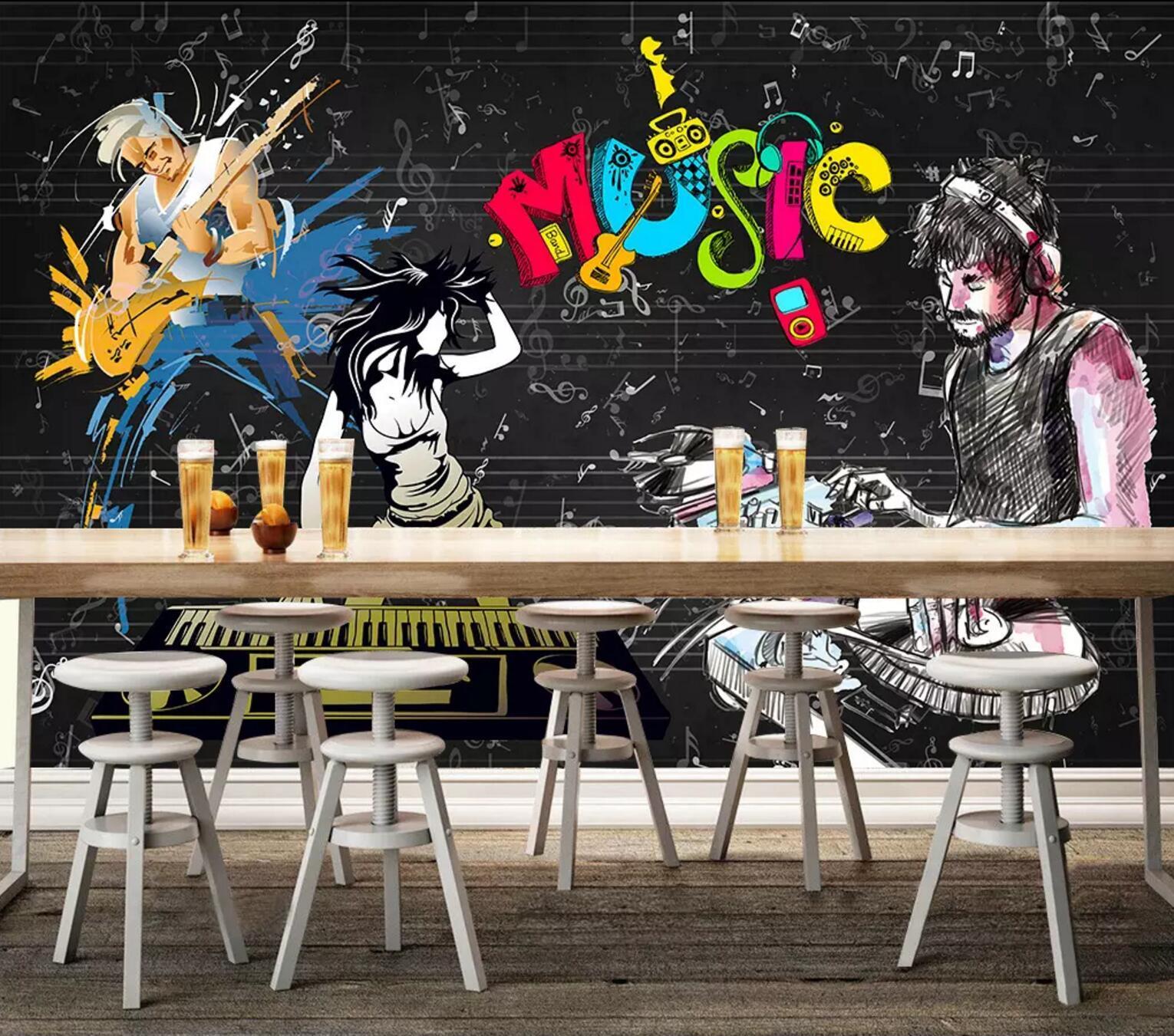 3D Dynamic Music 035 Wallpaper AJ Wallpaper 