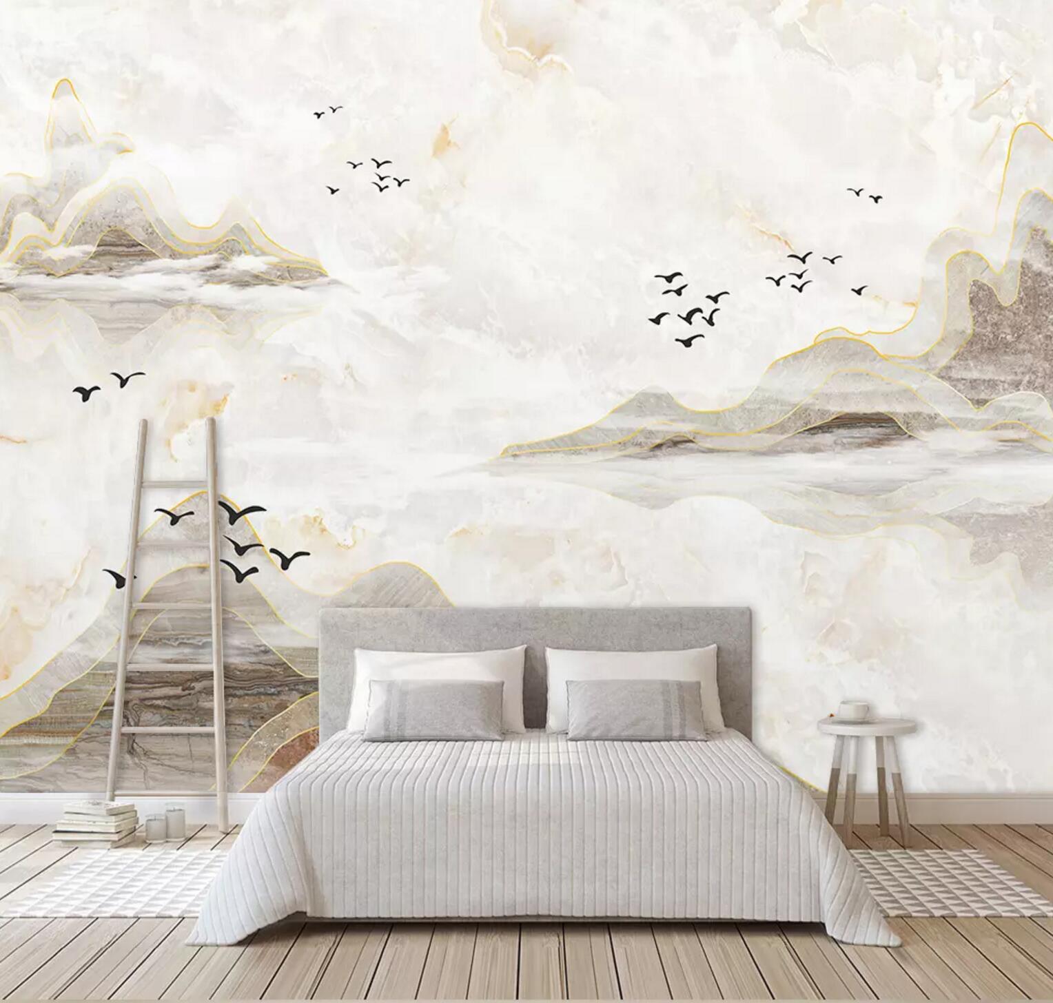 3D Wild Goose WC802 Wall Murals