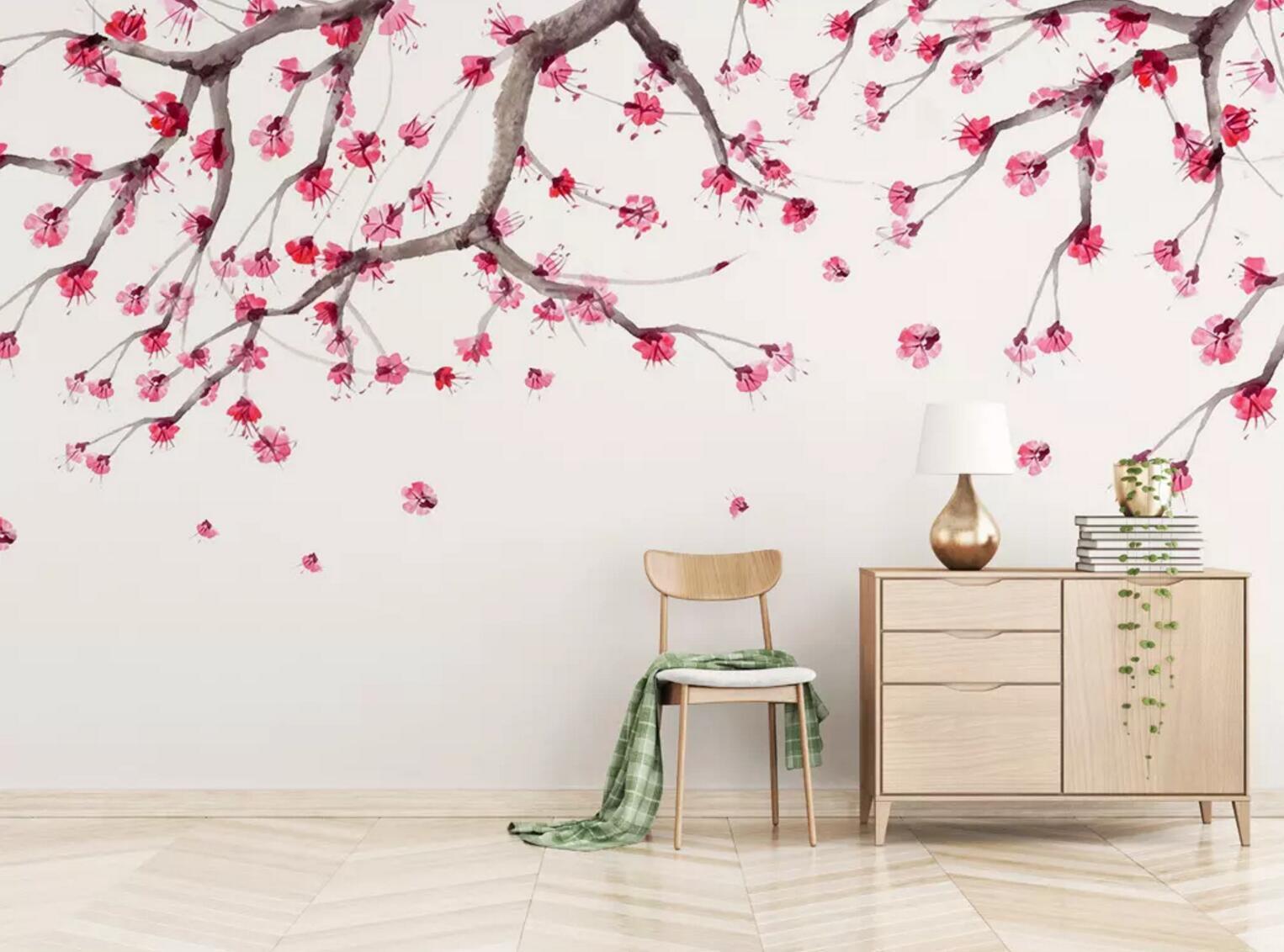 3D Plum Bloom 250 Wallpaper AJ Wallpaper 