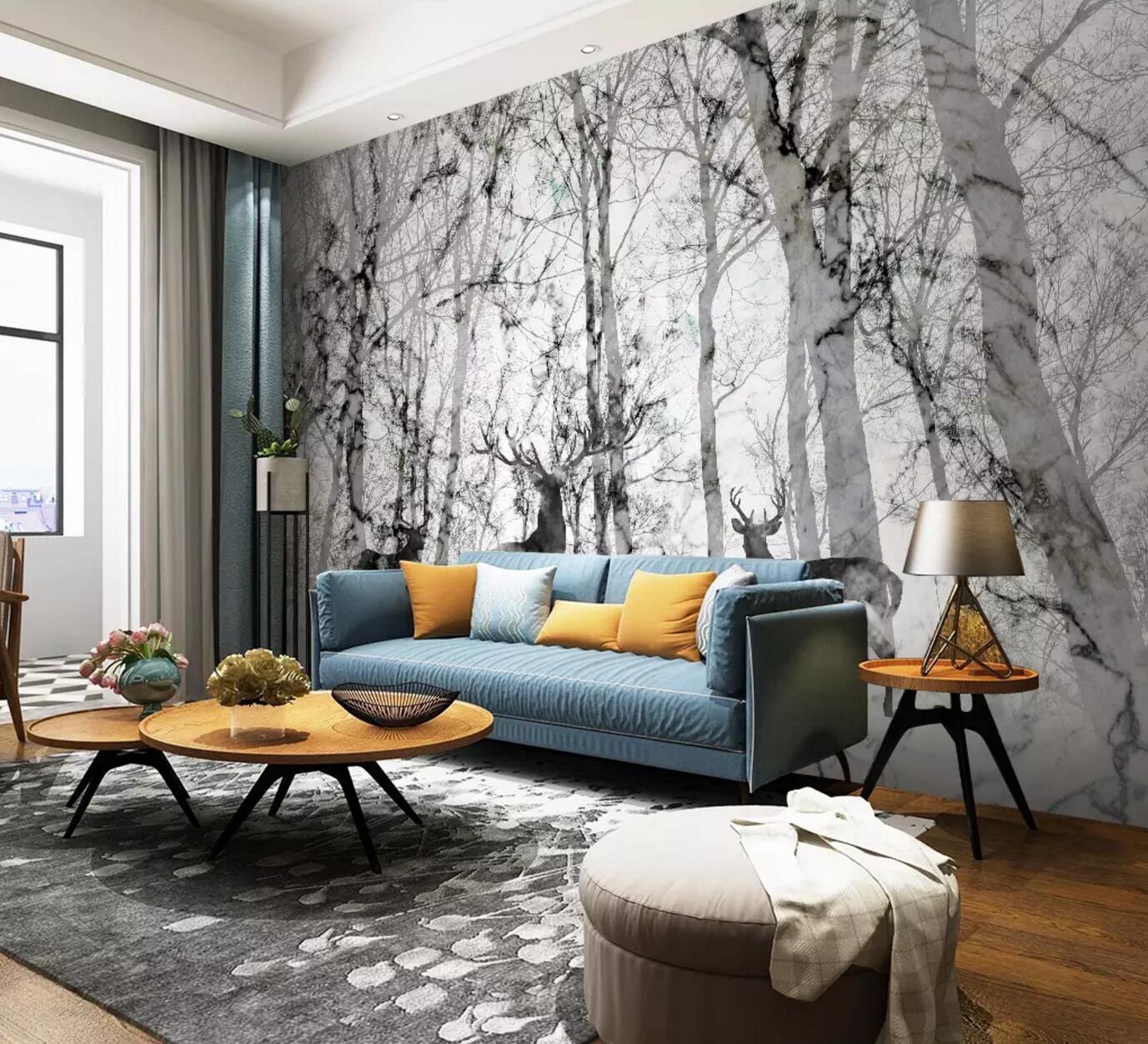 3D Black Forest Fawn WC702 Wall Murals