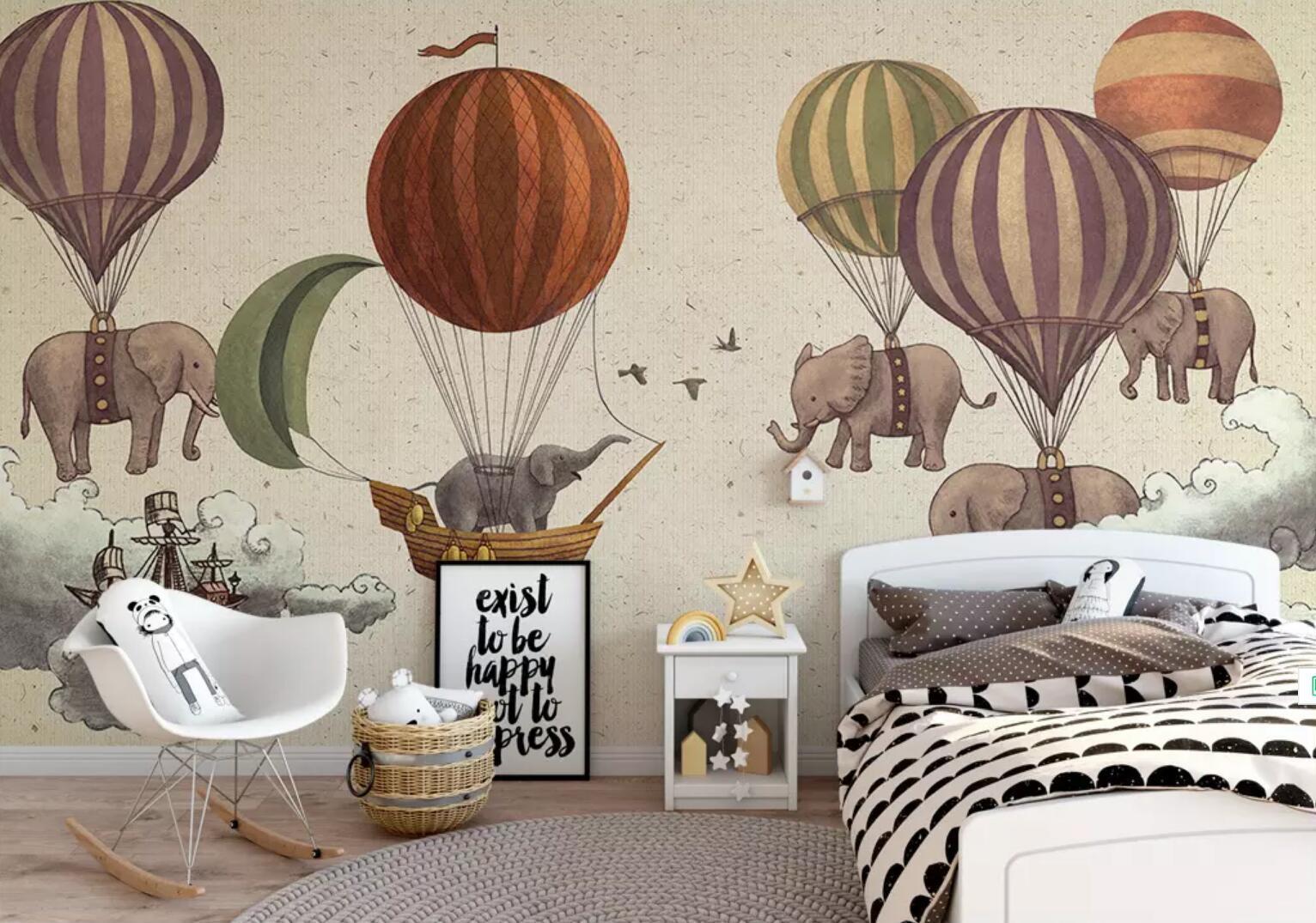3D Elephant Balloon 168 Wallpaper AJ Wallpaper 