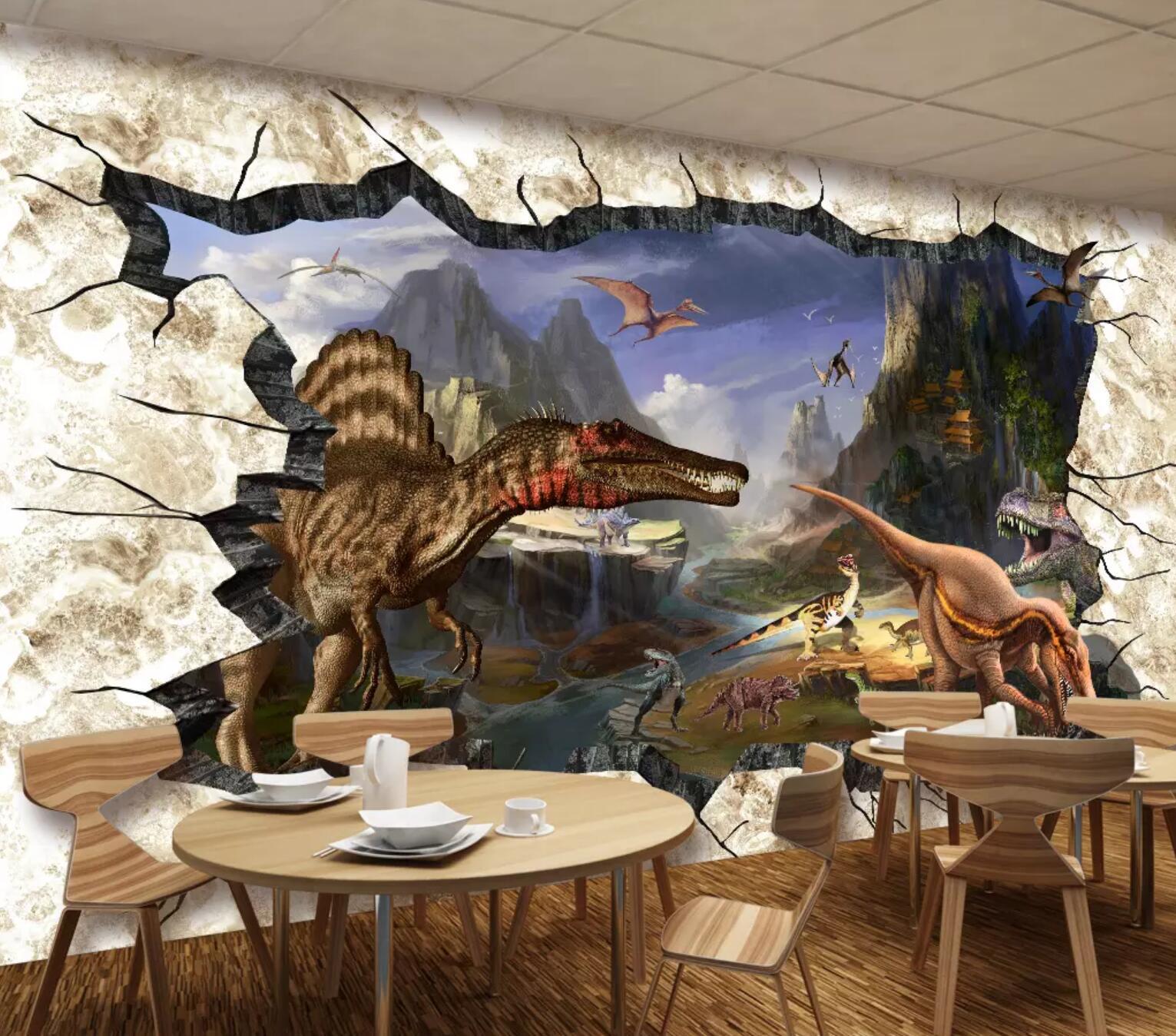 3D River Dinosaur 232 Wallpaper AJ Wallpaper 