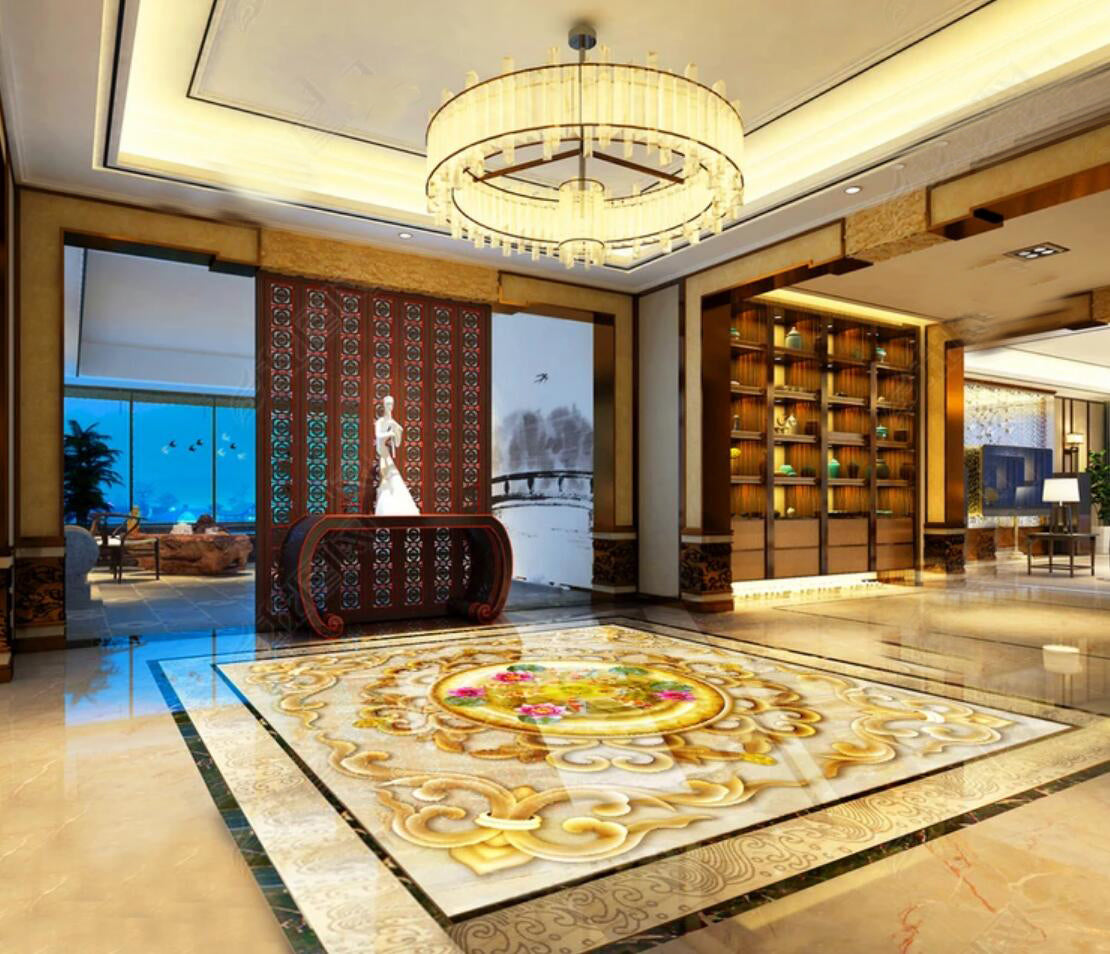 3D Palatial Design 059 Floor Mural  Self-Adhesive Sticker Bathroom Non-slip Waterproof Flooring Murals