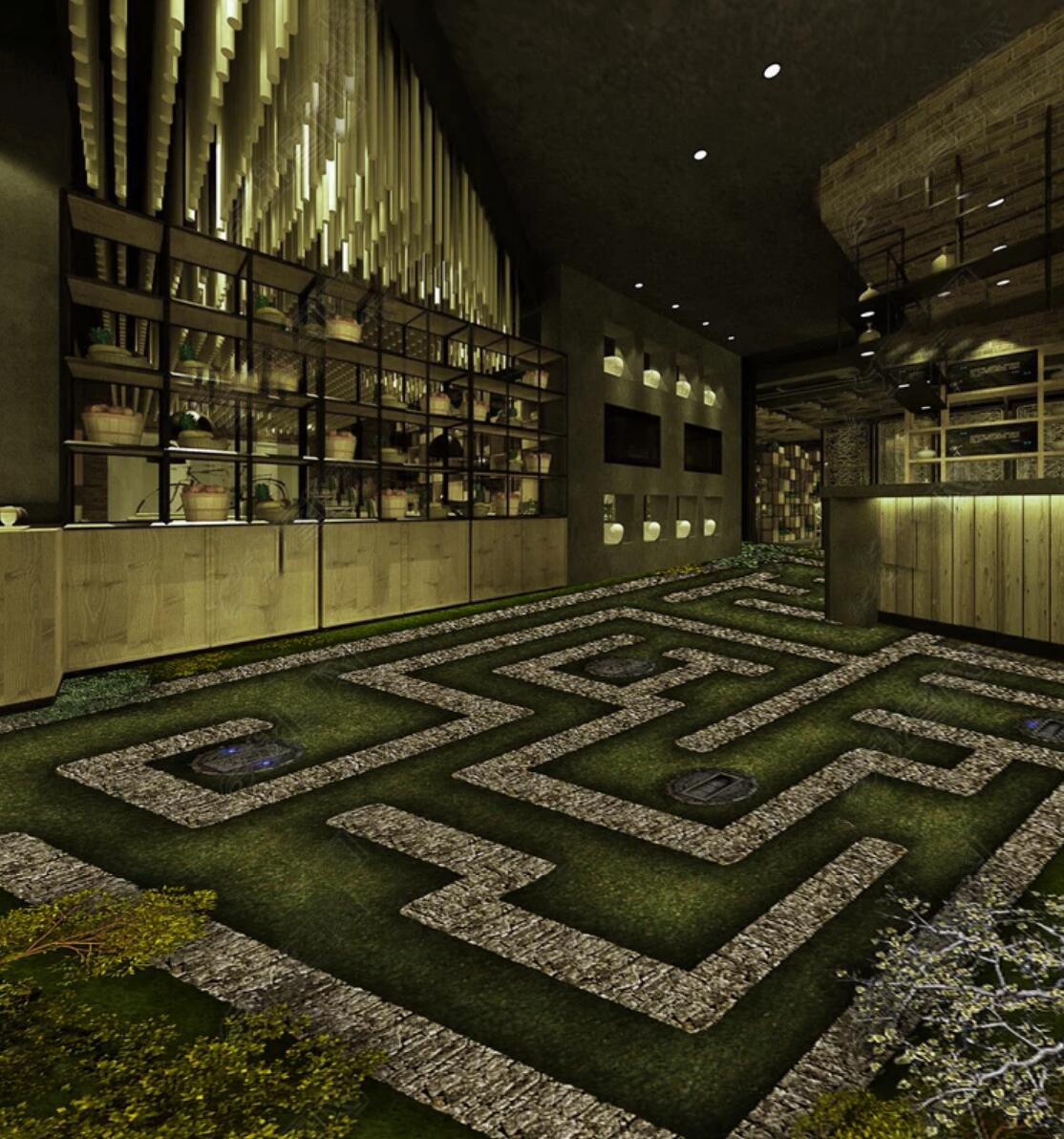 3D Ancient Trail 047 Floor Mural  Self-Adhesive Sticker Bathroom Non-slip Waterproof Flooring Murals