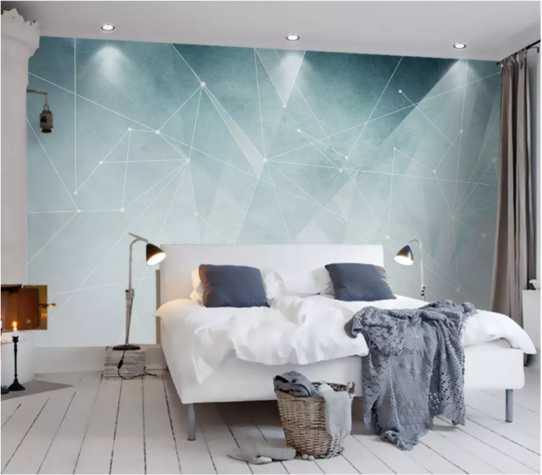 3D Green Geometry 2166 Wall Murals
