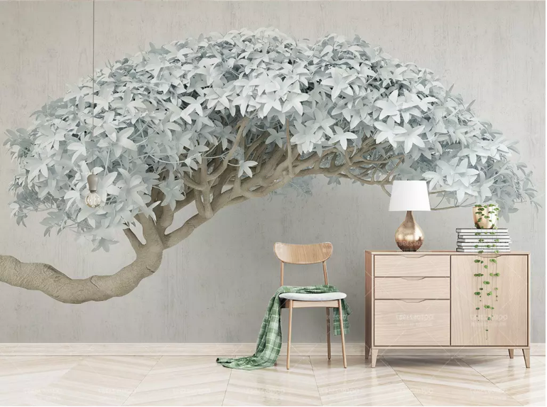 3D Branch Flower 2136 Wall Murals