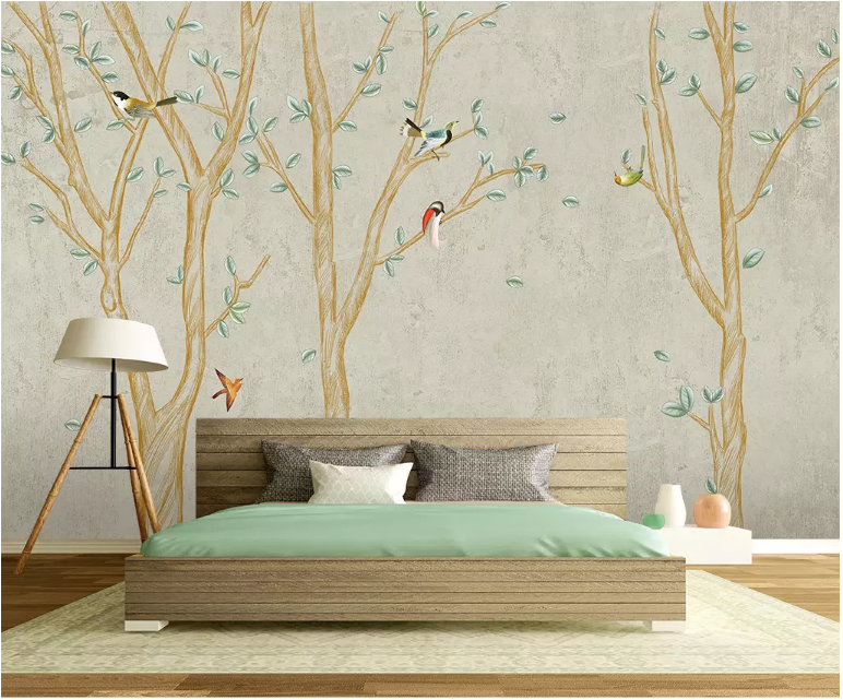 3D Woods Bird 2180 Wall Murals