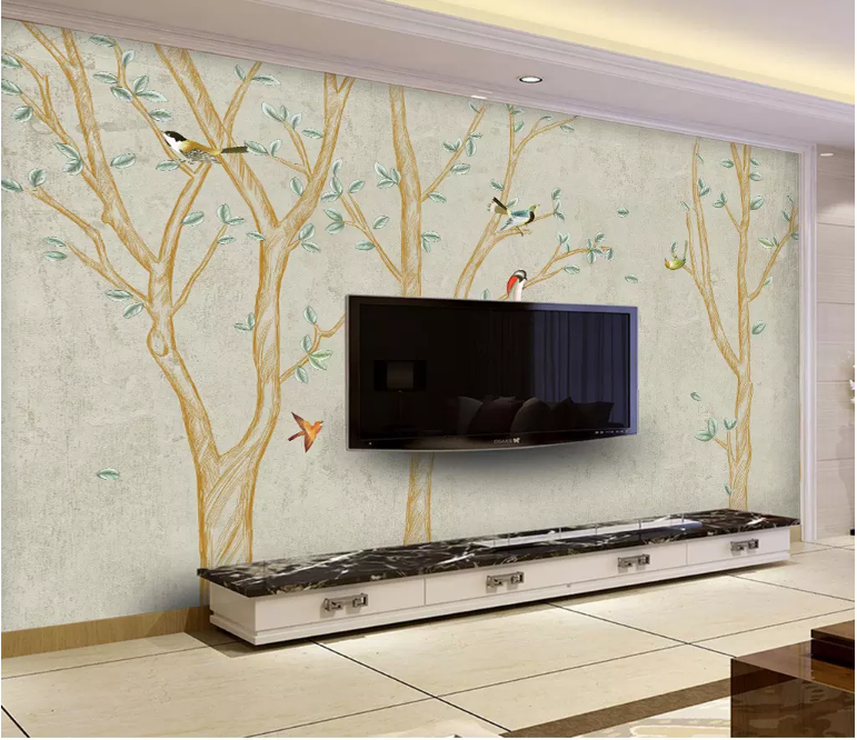 3D Woods Bird 2180 Wall Murals