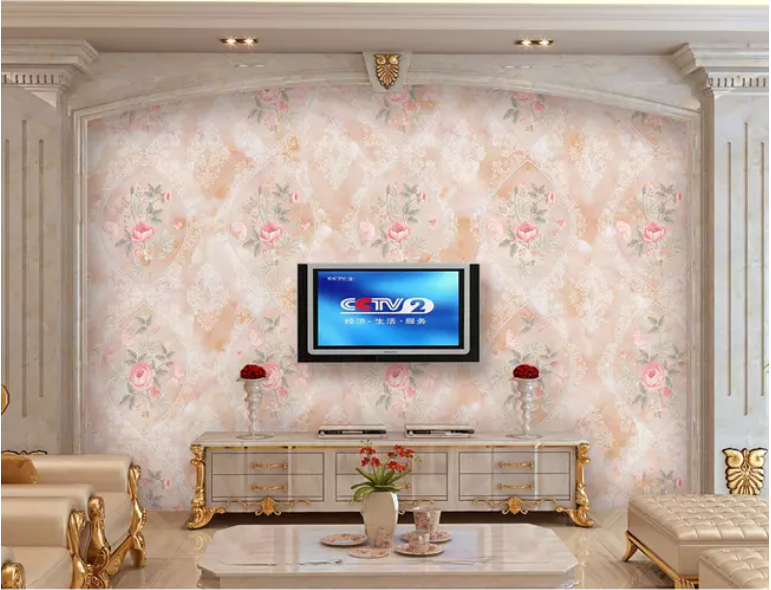 3D Pink Flowers 2009 Wall Murals