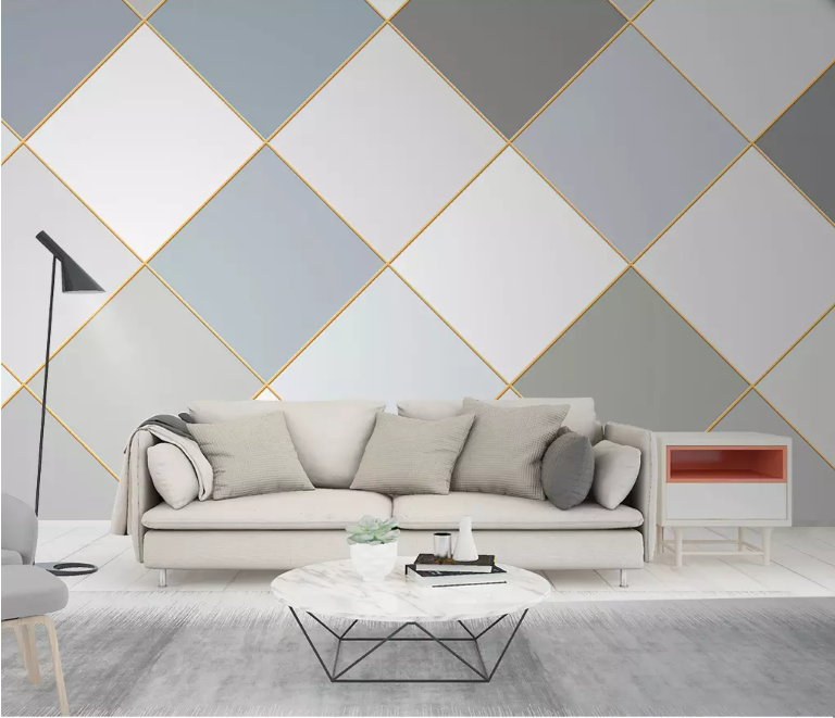 3D Square Patchwork 2151 Wall Murals