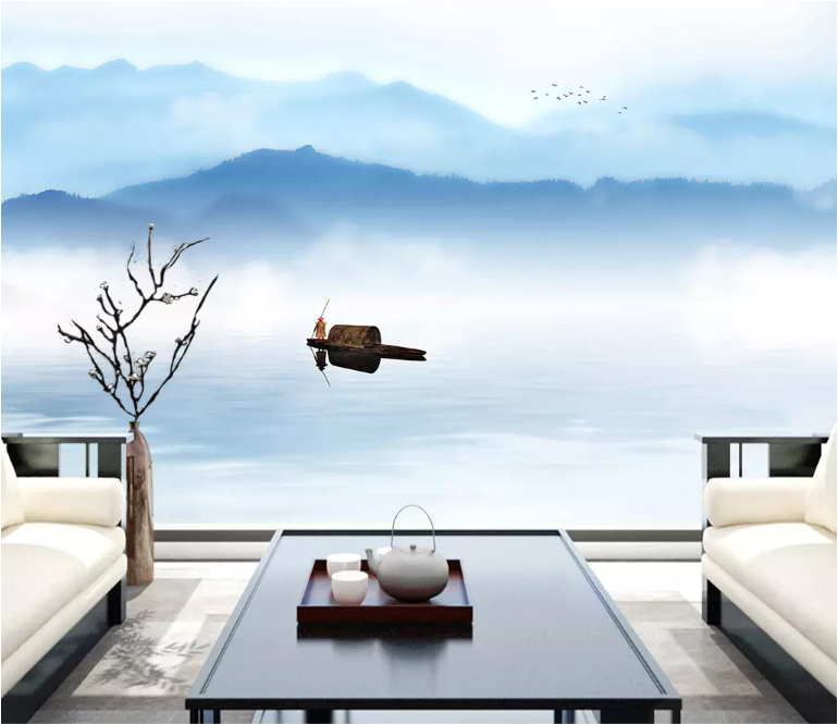 3D Landscape River 2195 Wall Murals