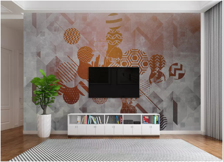 3D Yellow Pattern 2090 Wall Murals