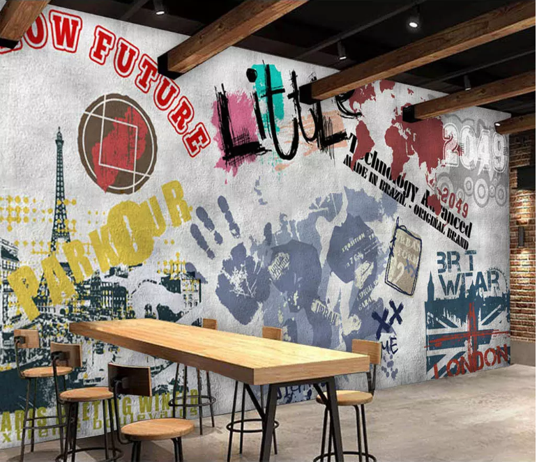 3D Color Graffiti 2022 Wall Murals