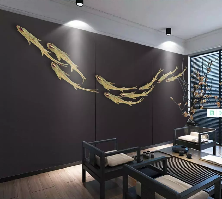 3D Swimming Goldfish 1567 Wallpaper AJ Wallpaper 2 