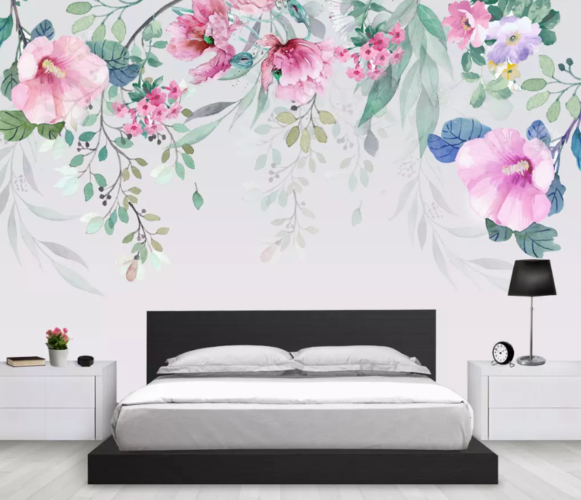 3D Hand Painted Flower 1553 Wallpaper AJ Wallpaper 2 
