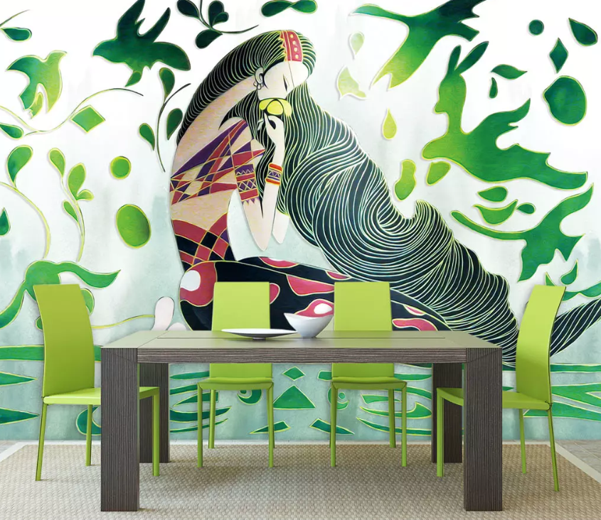 3D Long Hair Beauty 1526 Wallpaper AJ Wallpaper 2 