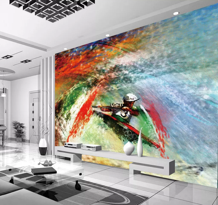 3D Oil Painting Kayaking 1479 Wallpaper AJ Wallpaper 2 