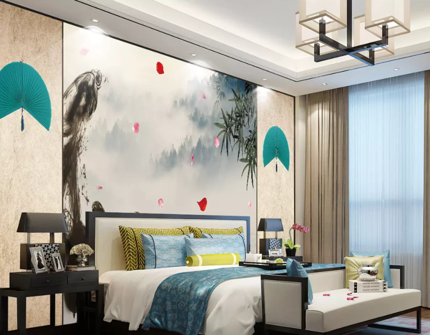 3D Fan Petals Falling 1439 Wallpaper AJ Wallpaper 2 