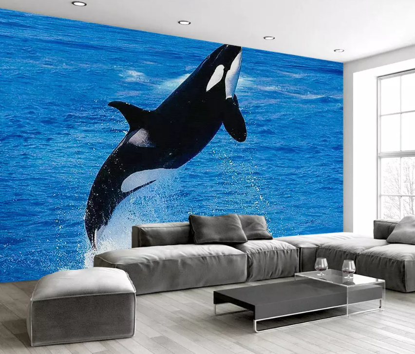 3D Killer Whale Jumping 1383 Wallpaper AJ Wallpaper 2 