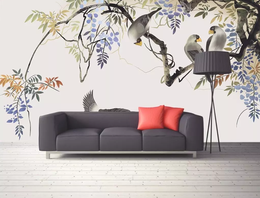 3D Bird Flying Snuggle 1339 Wallpaper AJ Wallpaper 2 