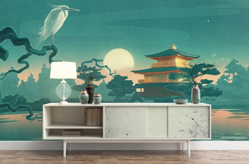 3D Palace Bird 1324 Wallpaper AJ Wallpaper 2 