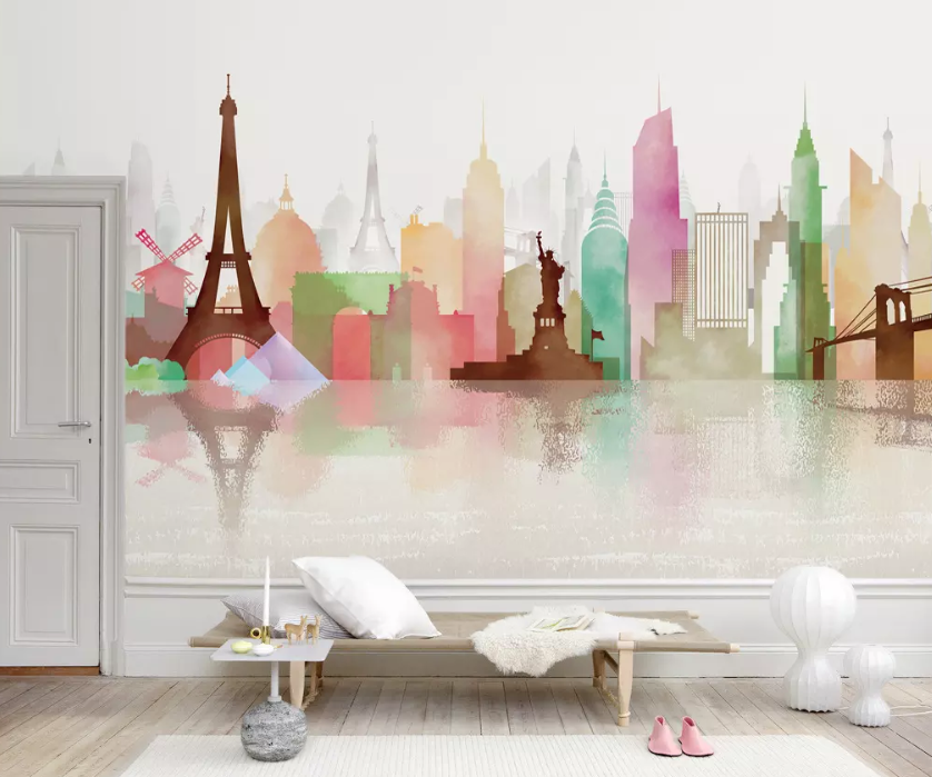 3D Color Painting City 1240 Wallpaper AJ Wallpaper 2 