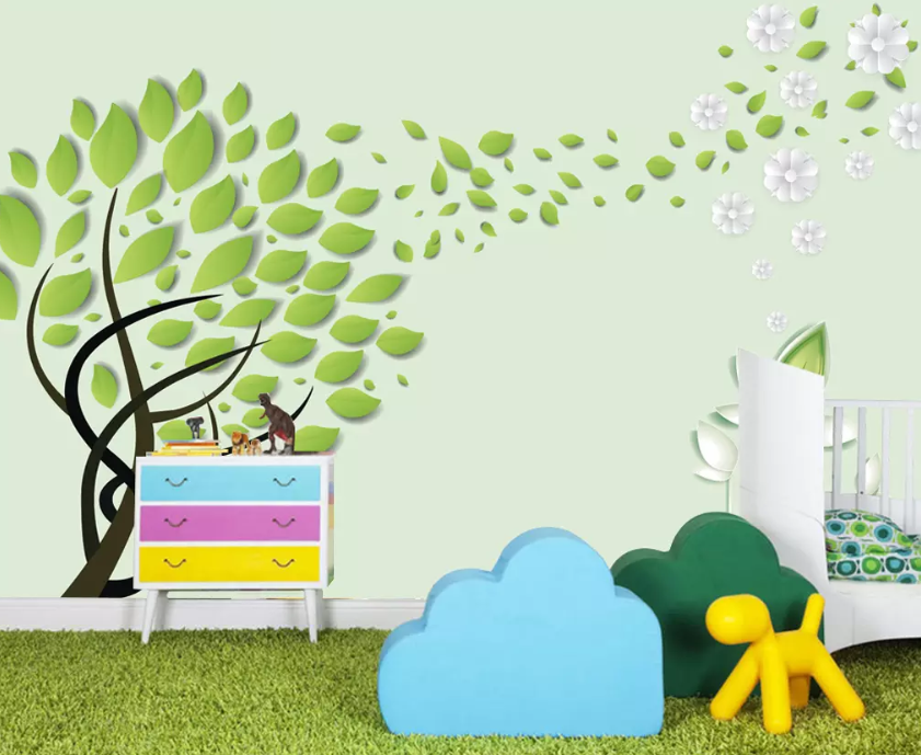 3D Flying Leaves 1200 Wallpaper AJ Wallpaper 2 