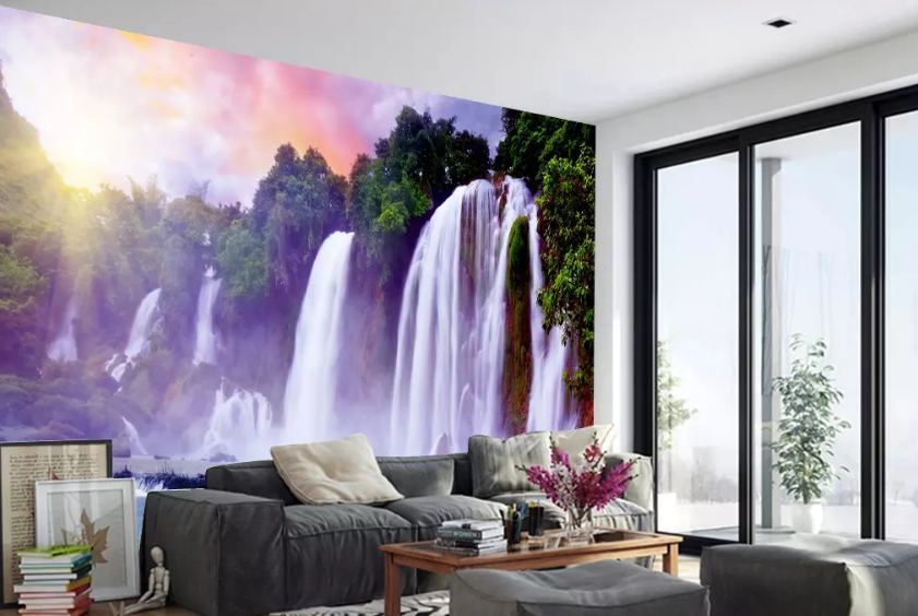 3D White Waterfall 1070 Wallpaper AJ Wallpaper 2 