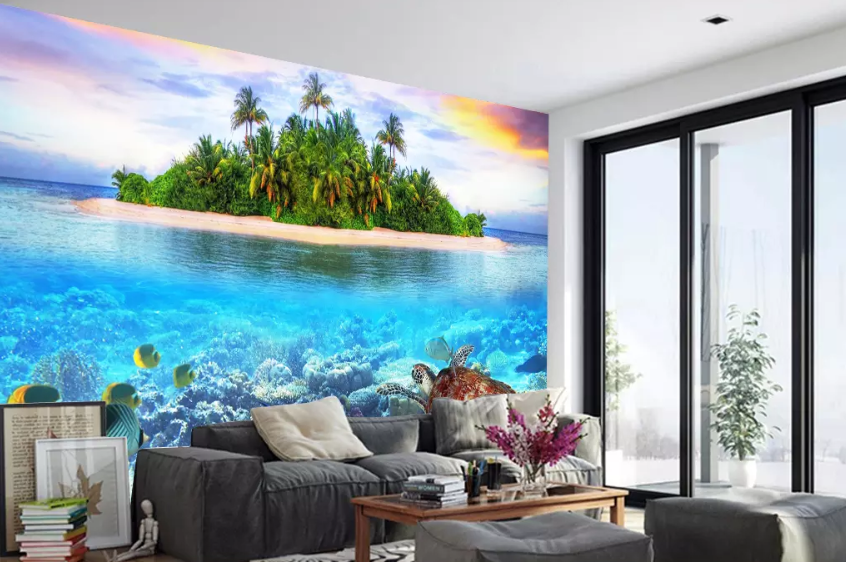3D Islands Sea World 1047 Wallpaper AJ Wallpaper 2 
