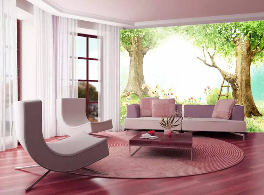 3D Big Tree Path 1025 Wallpaper AJ Wallpaper 2 