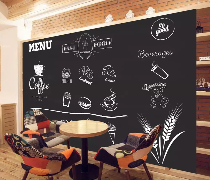 3D Blackboard Coffee 1007 Wallpaper AJ Wallpaper 2 