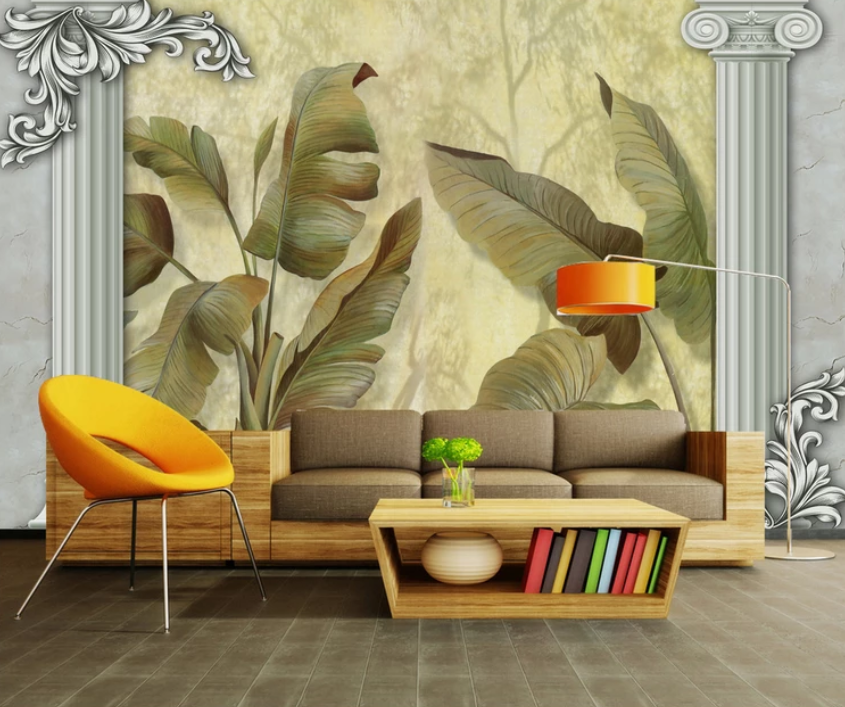 3D Painting Lotus Leaf 958 Wallpaper AJ Wallpaper 2 