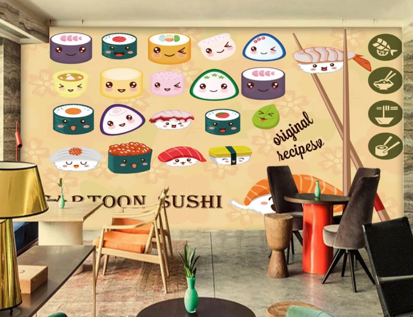 3D Cute Sushi 953 Wallpaper AJ Wallpaper 2 