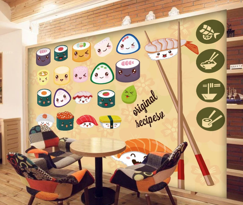 3D Cute Sushi 953 Wallpaper AJ Wallpaper 2 