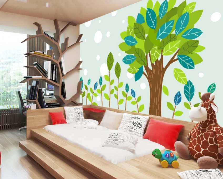 3D Leaf Tree 912 Wallpaper AJ Wallpaper 2 