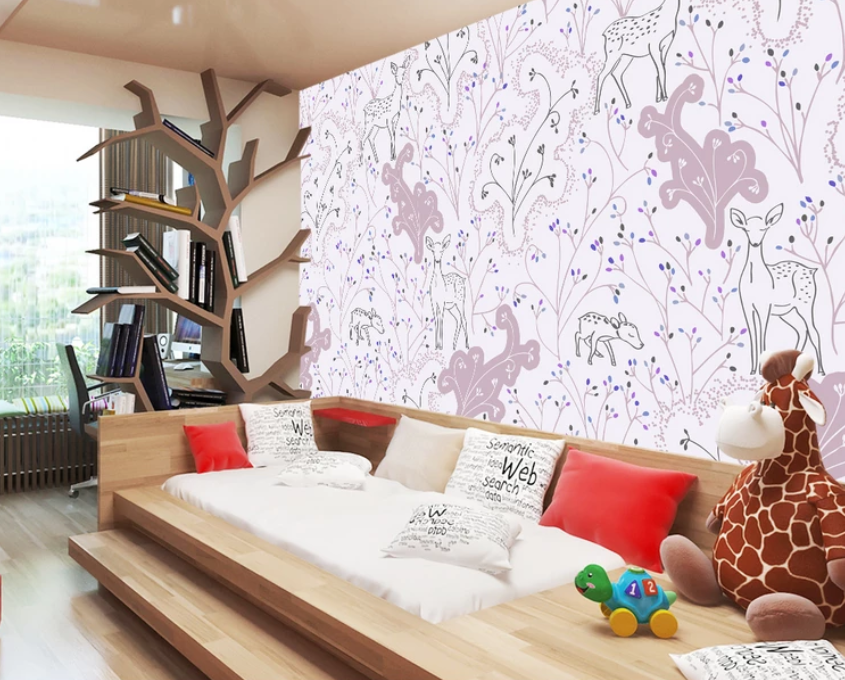 3D Deer Stare Foraging 876 Wallpaper AJ Wallpaper 2 