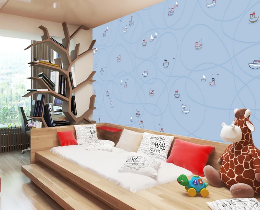 3D Lovely Boat 871 Wallpaper AJ Wallpaper 2 