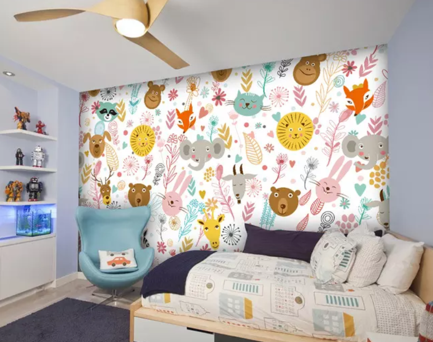 3D Cute Animal Head 857 Wallpaper AJ Wallpaper 2 