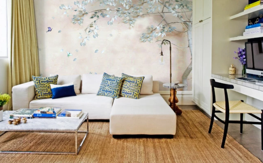 3D Leaves Falling Birds 838 Wallpaper AJ Wallpaper 2 