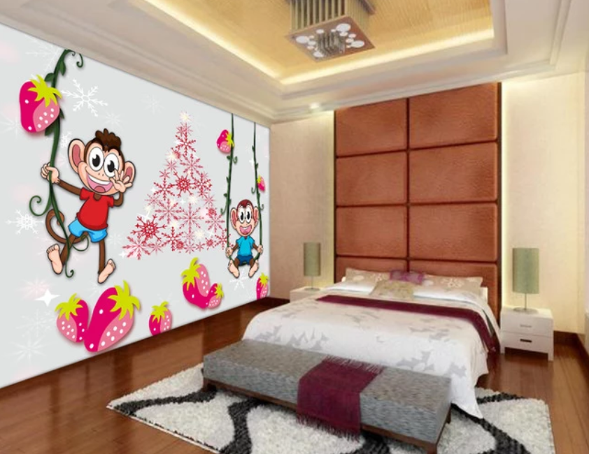 3D Cute Monkey 835 Wallpaper AJ Wallpaper 2 
