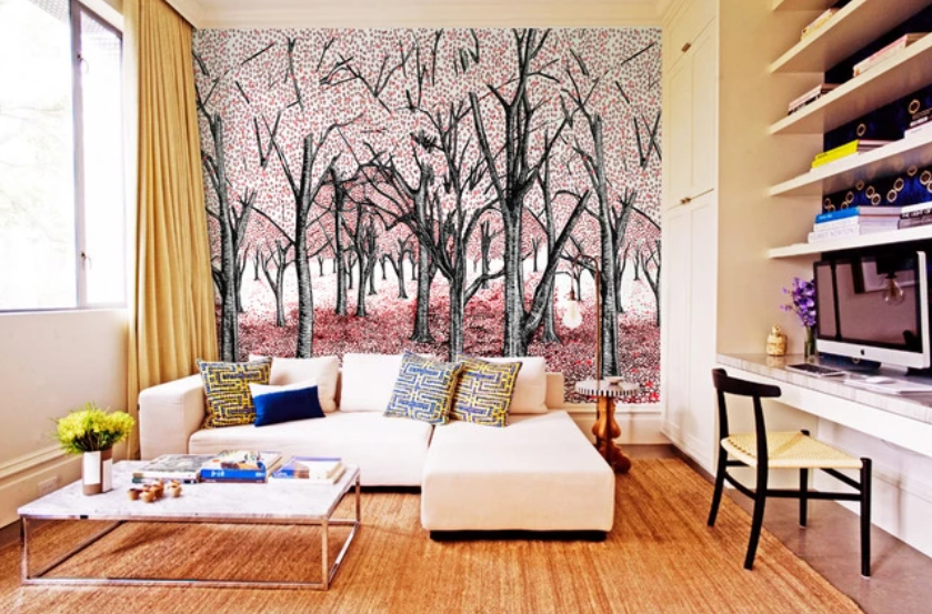 3D Tailoring The Woods Shape 824 Wallpaper AJ Wallpaper 2 