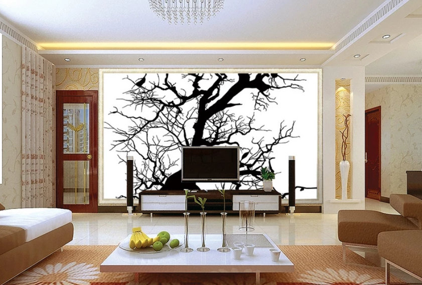 3D Ink Painted Branches 774 Wallpaper AJ Wallpaper 2 