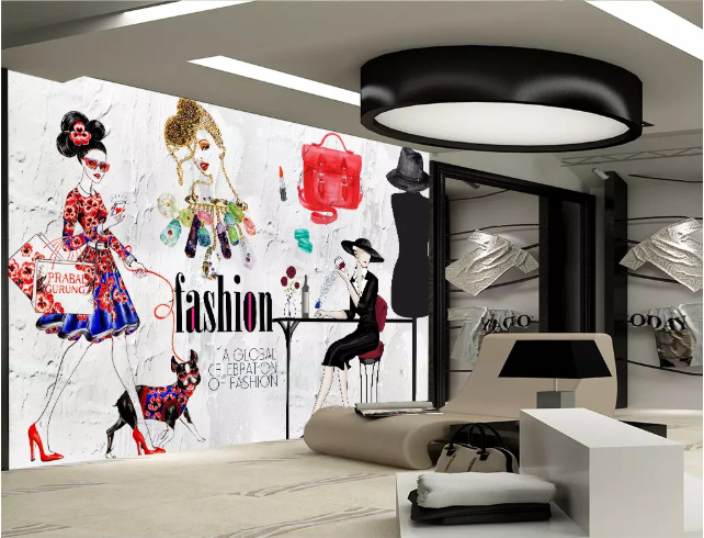3D Fashion Girl 2161 Wall Murals