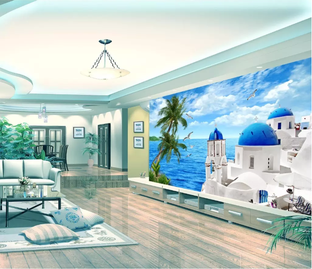 3D Sea Castle 2001 Wall Murals