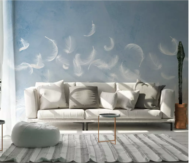 3D Soft Feather 2200 Wall Murals