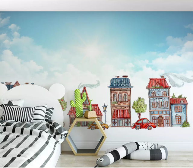 3D Color House 2201 Wall Murals