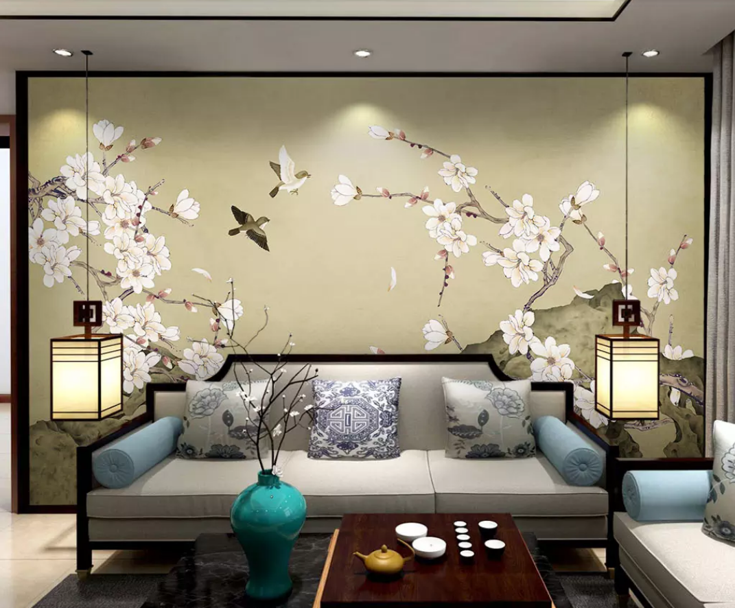 3D Birds And Flowers WC14 Wall Murals Wallpaper AJ Wallpaper 2 