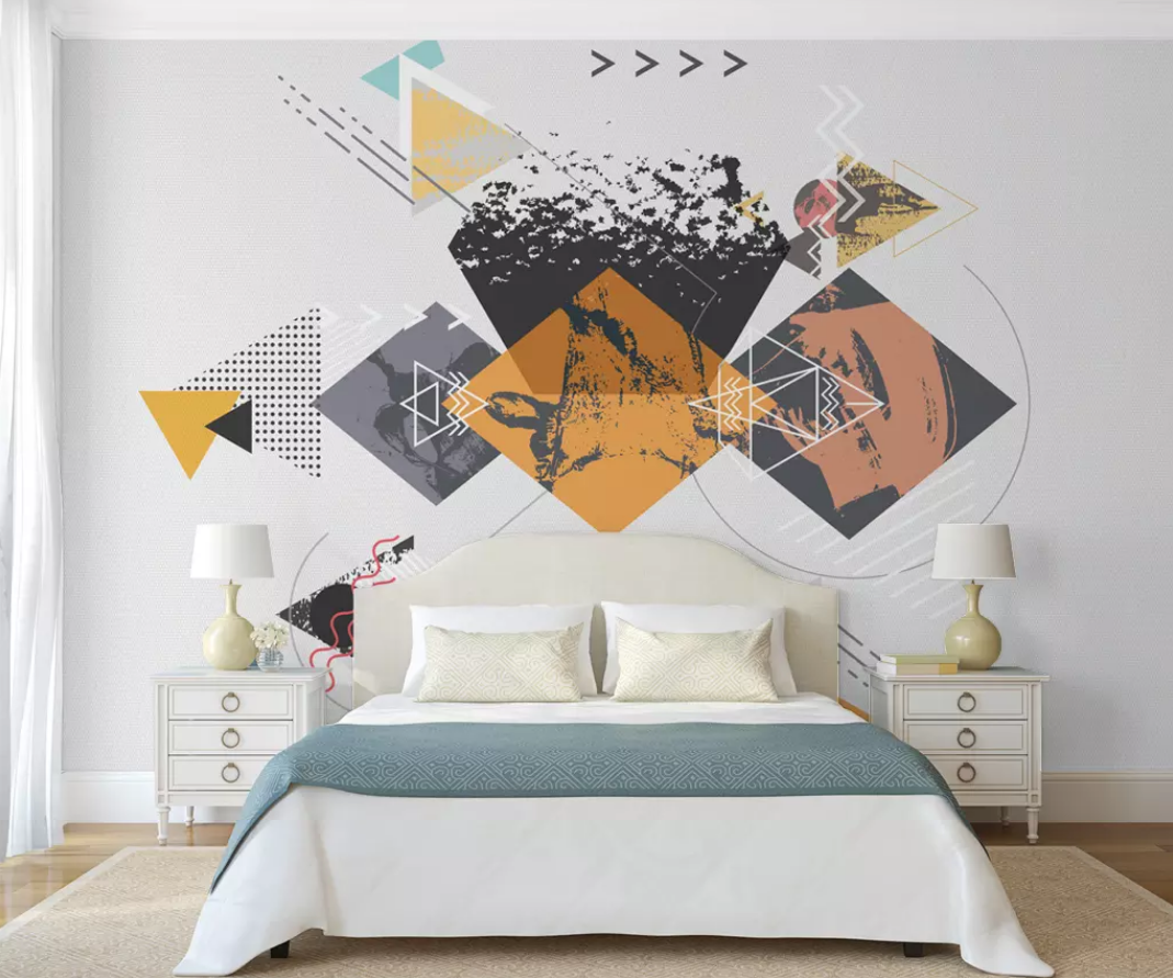 3D Color Geometry 645 Wall Murals Wallpaper AJ Wallpaper 2 