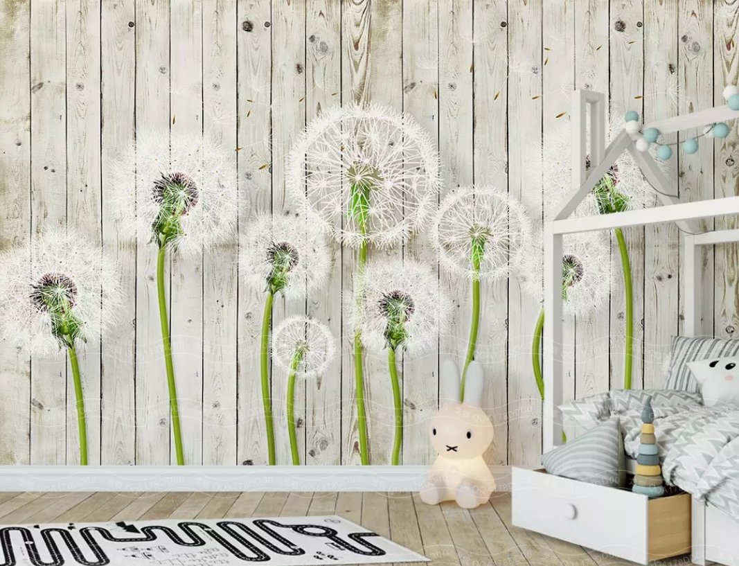 3D Dandelion 404 Wall Murals Wallpaper AJ Wallpaper 2 