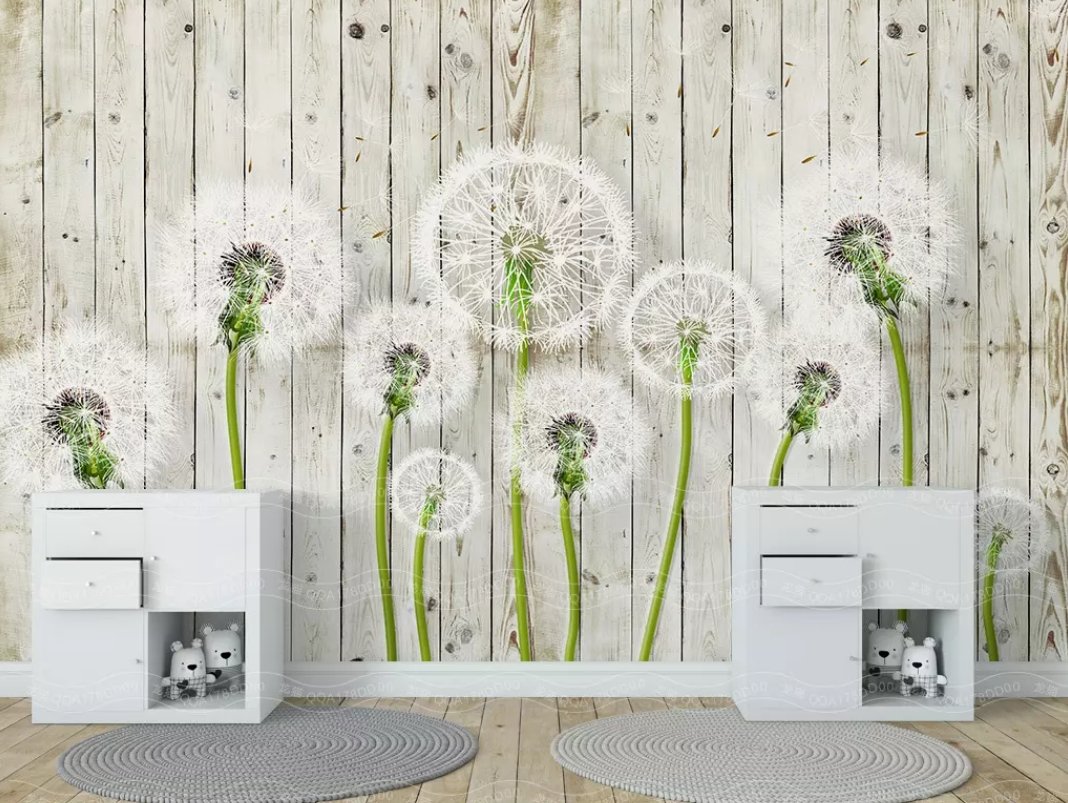 3D Dandelion 404 Wall Murals Wallpaper AJ Wallpaper 2 